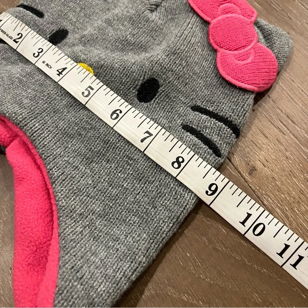 Hello Kitty Toddler Girl Kids Fleece Lined Winter Hat Set of 2 Size S/M